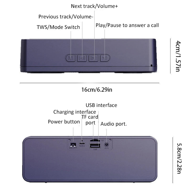 Altavoz inteligente inalámbrico S18 con Bluetooth, altavoz creativo para teléfono móvil, audio para ordenador, subwoofer para exteriores, radio práctica