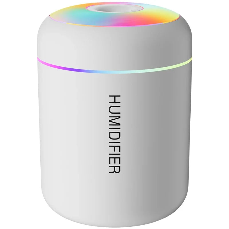 Mini humidificador USB de 180 ml con difusor de aromas y luces LED