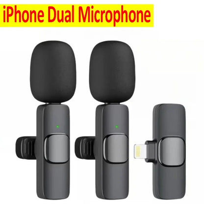 Micrófono inalámbrico de solapa para transmisión en vivo/YouTube/TikTok/Facebook con reducción de ruido para iPhone/Android