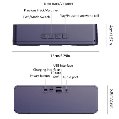 Altavoz inteligente inalámbrico S18 con Bluetooth, altavoz creativo para teléfono móvil, audio para ordenador, subwoofer para exteriores, radio práctica