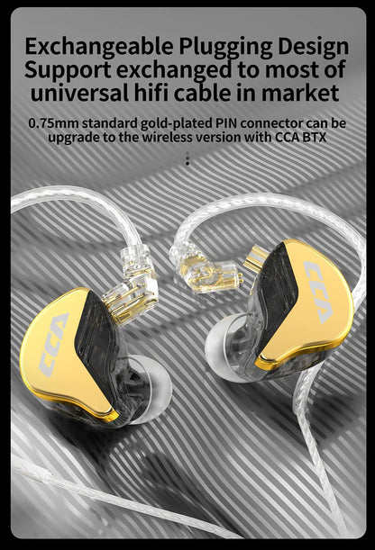 CCA-CRA+: auriculares intrauditivos HiFi con sonido profesional