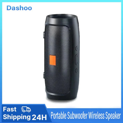 Altavoz Bluetooth Dushoo con transmisión de voz FM, subwoofer portátil, altavoz inalámbrico, altavoz dual estéreo para exteriores, reproducción TFUSB