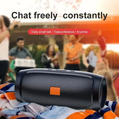 Altavoz Bluetooth Dushoo con transmisión de voz FM, subwoofer portátil, altavoz inalámbrico, altavoz dual estéreo para exteriores, reproducción TFUSB