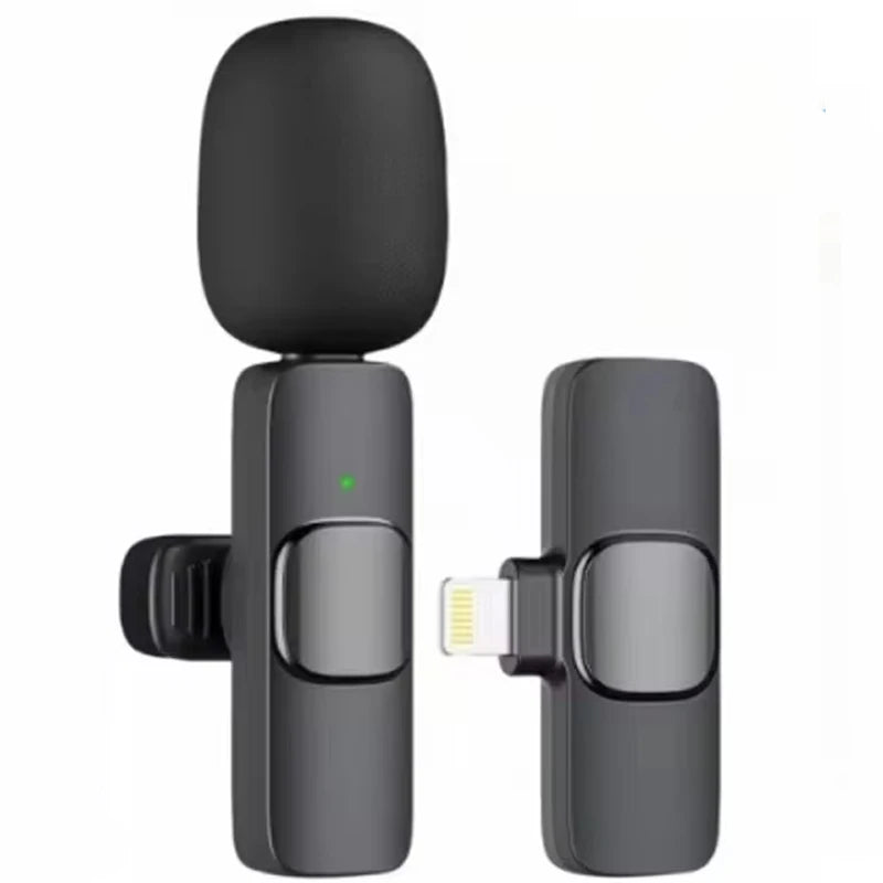 Micrófono inalámbrico de solapa para transmisión en vivo/YouTube/TikTok/Facebook con reducción de ruido para iPhone/Android