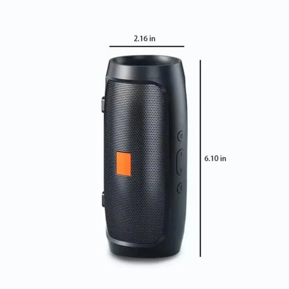 Altavoz Bluetooth Dushoo con transmisión de voz FM, subwoofer portátil, altavoz inalámbrico, altavoz dual estéreo para exteriores, reproducción TFUSB