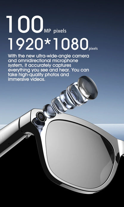 Gafas fotocromáticas inteligentes 4K con IA, cámara multifunción, Bluetooth, llamadas, asistente de voz, reproductor de música, traductor, gafas para Xiaomi