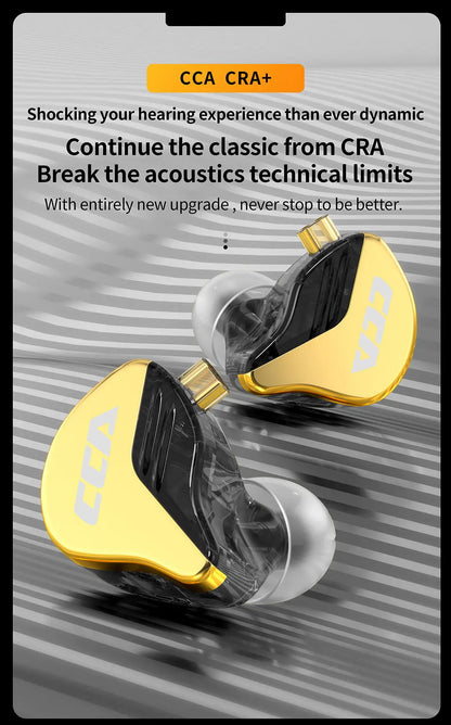 CCA-CRA+: auriculares intrauditivos HiFi con sonido profesional