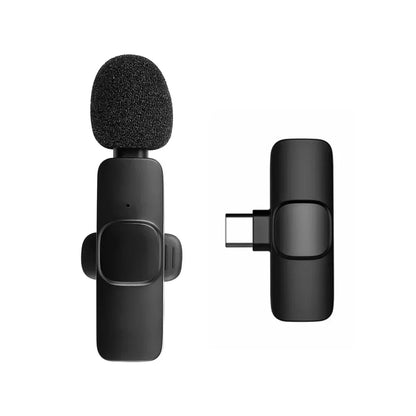 Micrófono inalámbrico de solapa para transmisión en vivo/YouTube/TikTok/Facebook con reducción de ruido para iPhone/Android