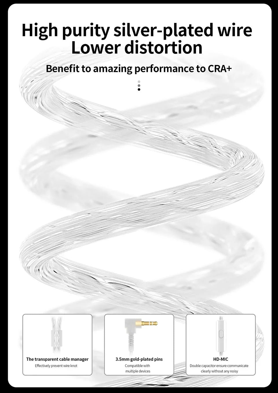 CCA-CRA+: auriculares intrauditivos HiFi con sonido profesional