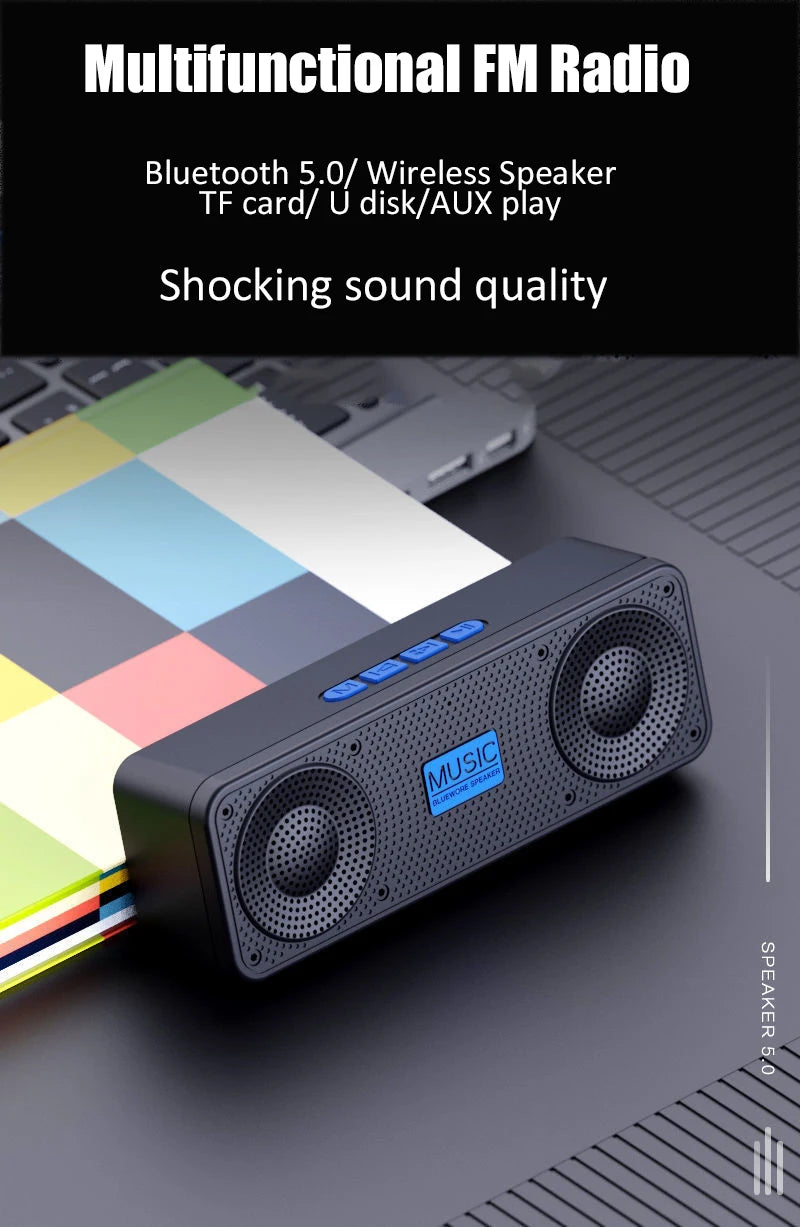 Altavoz inteligente inalámbrico S18 con Bluetooth, altavoz creativo para teléfono móvil, audio para ordenador, subwoofer para exteriores, radio práctica
