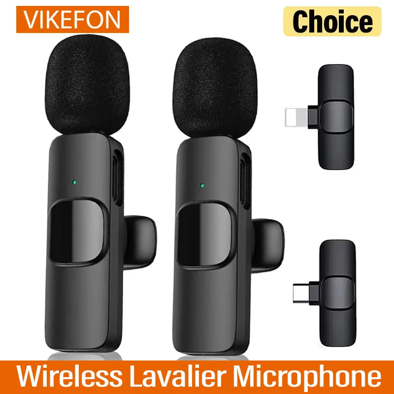 Micrófono inalámbrico de solapa para transmisión en vivo/YouTube/TikTok/Facebook con reducción de ruido para iPhone/Android