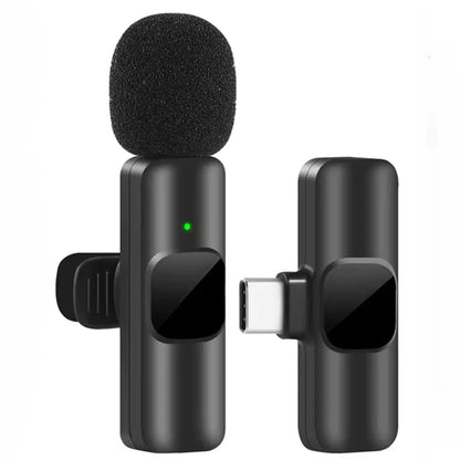 Micrófono inalámbrico de solapa para transmisión en vivo/YouTube/TikTok/Facebook con reducción de ruido para iPhone/Android