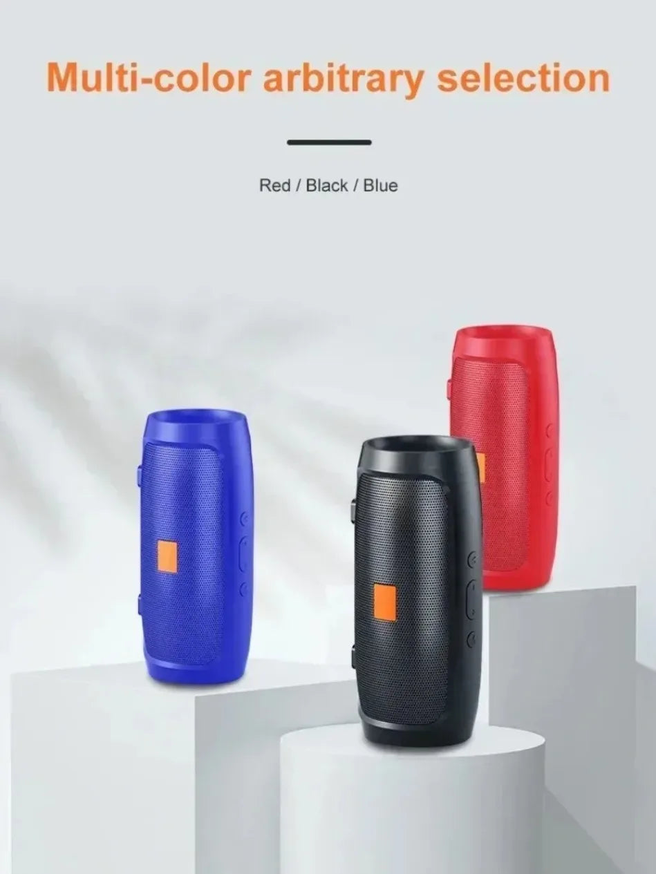 Altavoz Bluetooth Dushoo con transmisión de voz FM, subwoofer portátil, altavoz inalámbrico, altavoz dual estéreo para exteriores, reproducción TFUSB