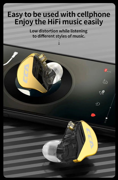 CCA-CRA+: auriculares intrauditivos HiFi con sonido profesional