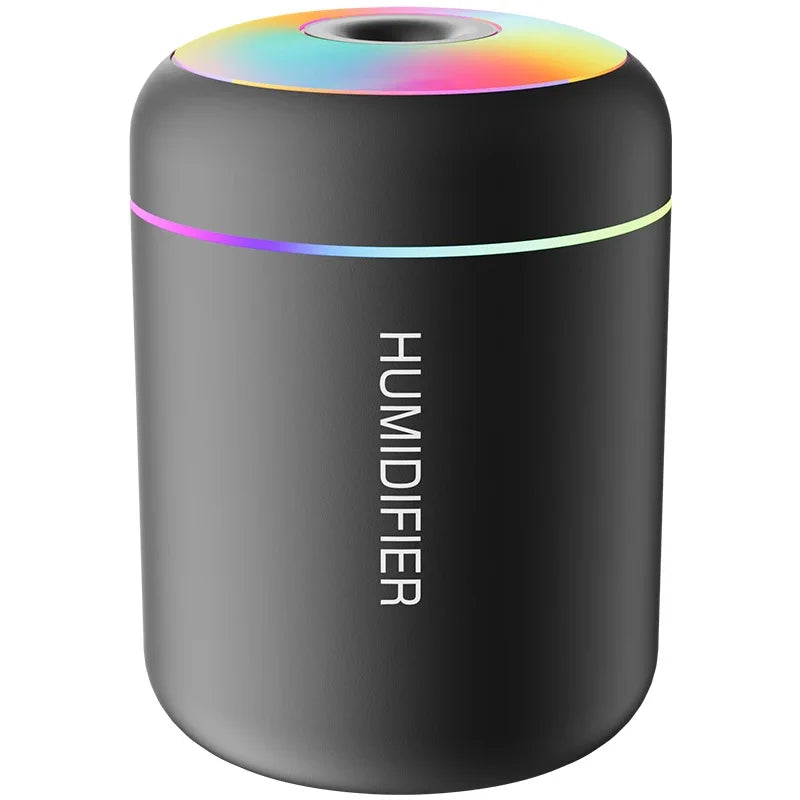 Mini humidificador USB de 180 ml con difusor de aromas y luces LED