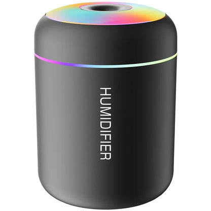 Mini humidificador USB de 180 ml con difusor de aromas y luces LED