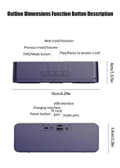 Altavoz inteligente inalámbrico S18 con Bluetooth, altavoz creativo para teléfono móvil, audio para ordenador, subwoofer para exteriores, radio práctica