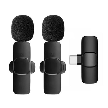Micrófono inalámbrico de solapa para transmisión en vivo/YouTube/TikTok/Facebook con reducción de ruido para iPhone/Android