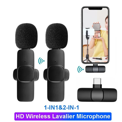 Micrófono inalámbrico de solapa para transmisión en vivo/YouTube/TikTok/Facebook con reducción de ruido para iPhone/Android